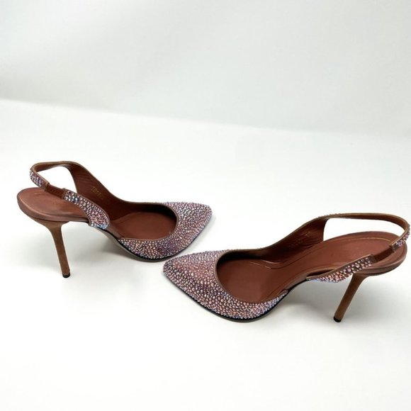 Gucci Pink Embellished Heels - Picture 8 of 12